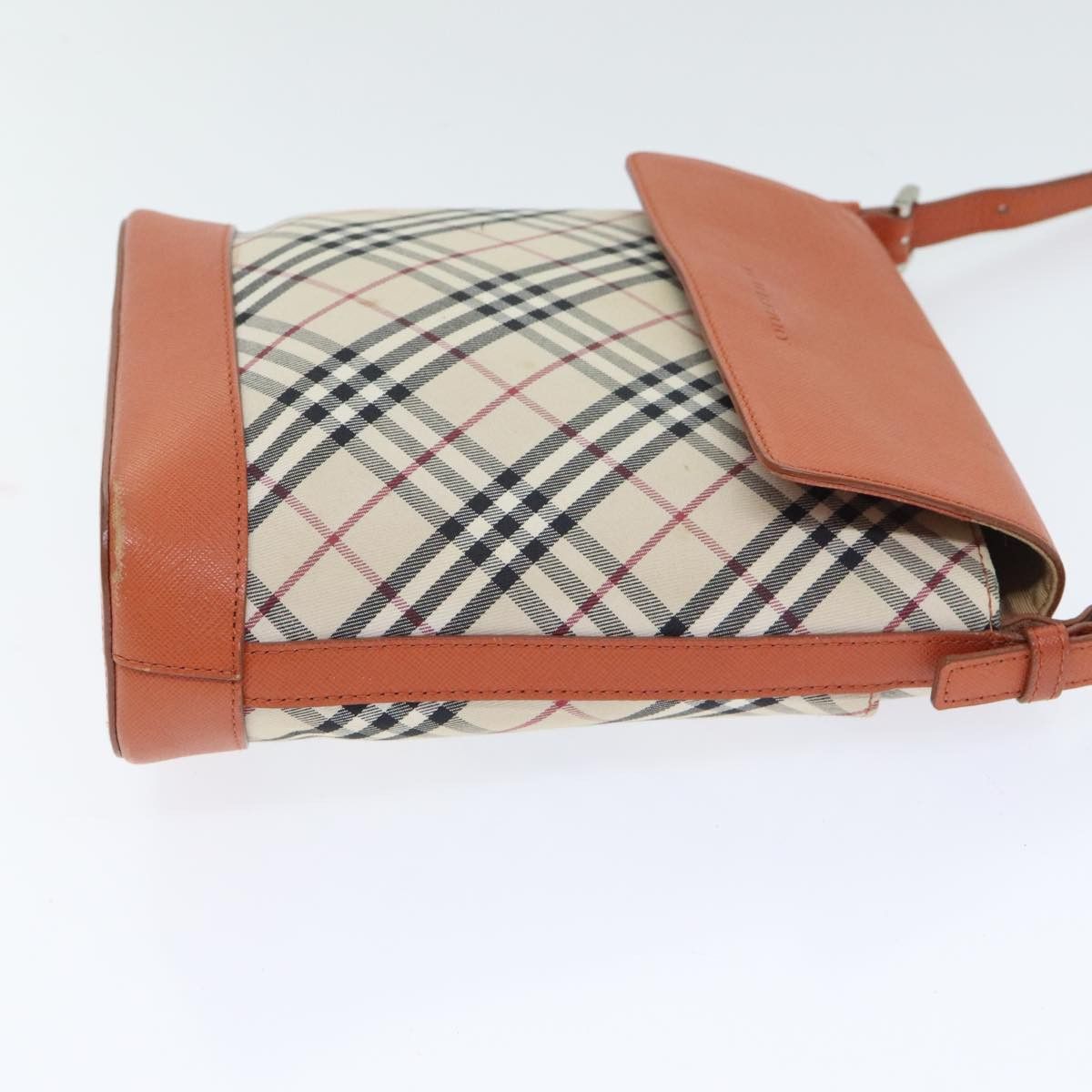 Burberry Nova Check Beige Canvas Shoulder Bag (Pre-Owned) Size ONE SIZE - 3 Thumbnail