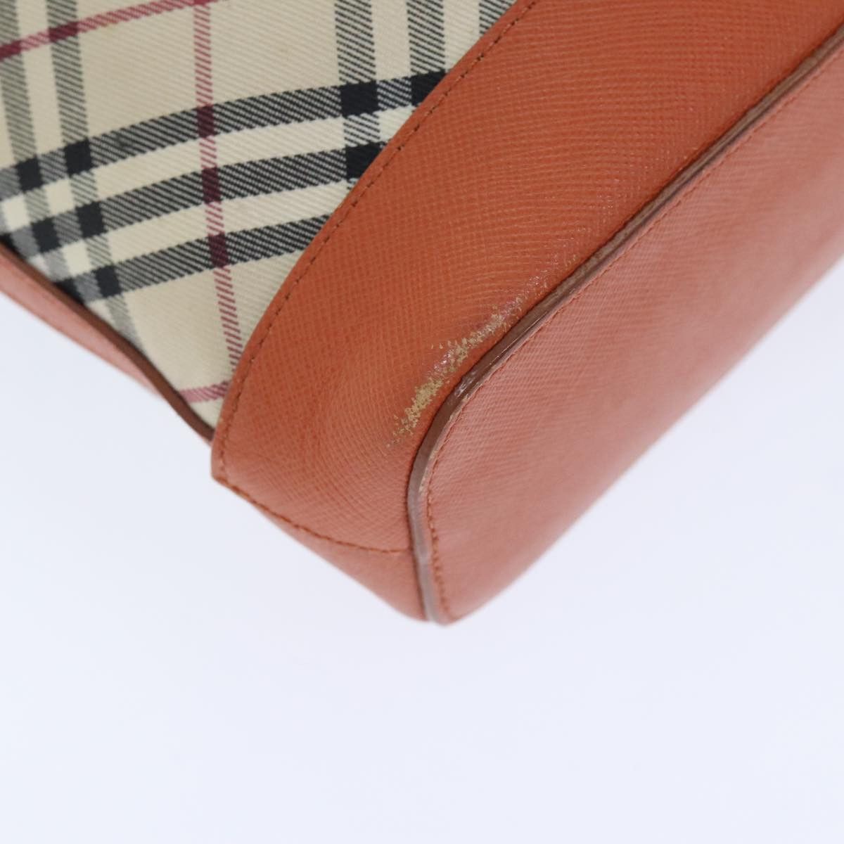 Burberry Nova Check Beige Canvas Shoulder Bag (Pre-Owned) Size ONE SIZE - 6 Thumbnail