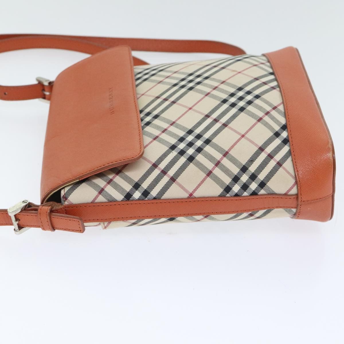 Burberry Nova Check Beige Canvas Shoulder Bag (Pre-Owned) Size ONE SIZE - 14 Thumbnail