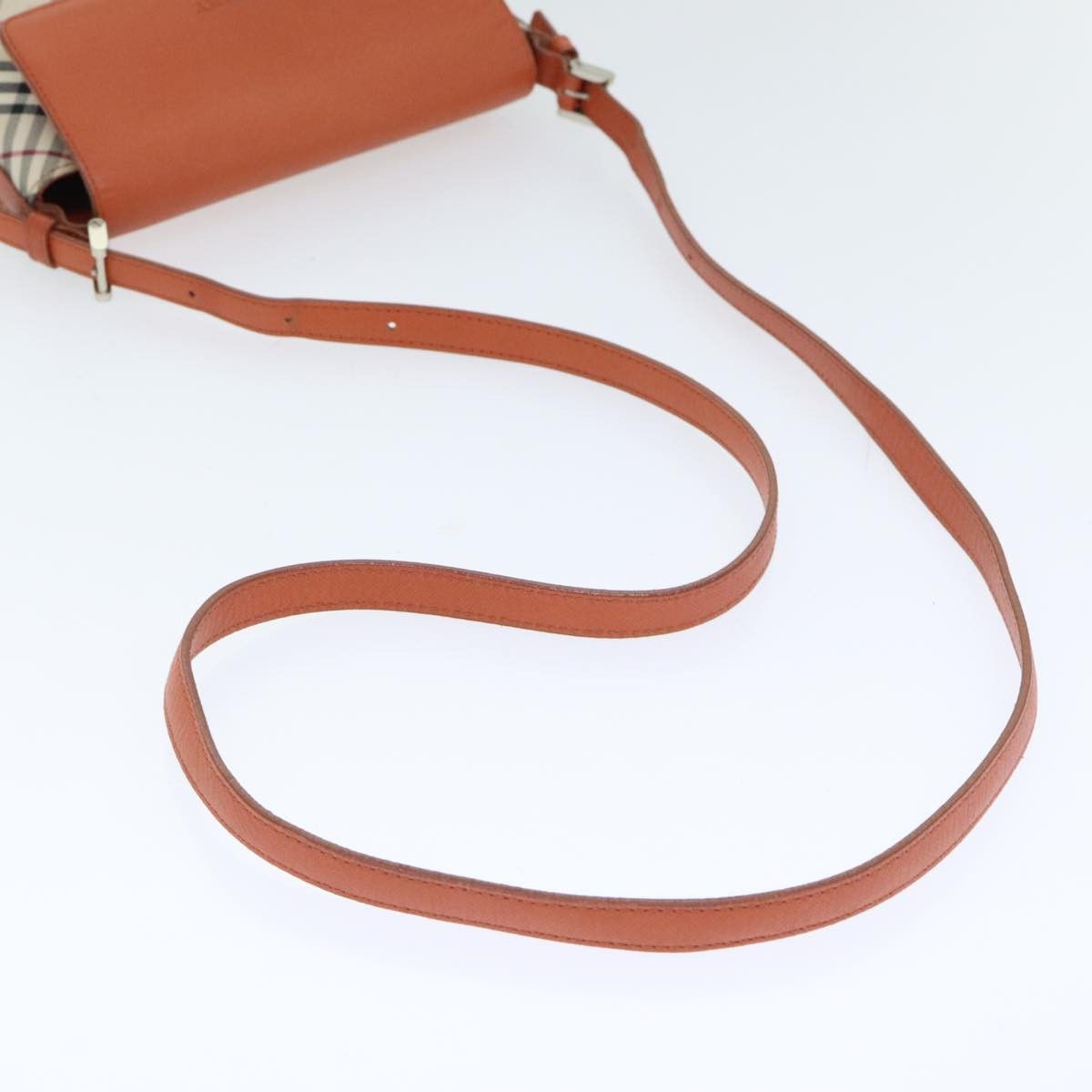 Burberry Nova Check Beige Canvas Shoulder Bag (Pre-Owned) Size ONE SIZE - 4 Thumbnail