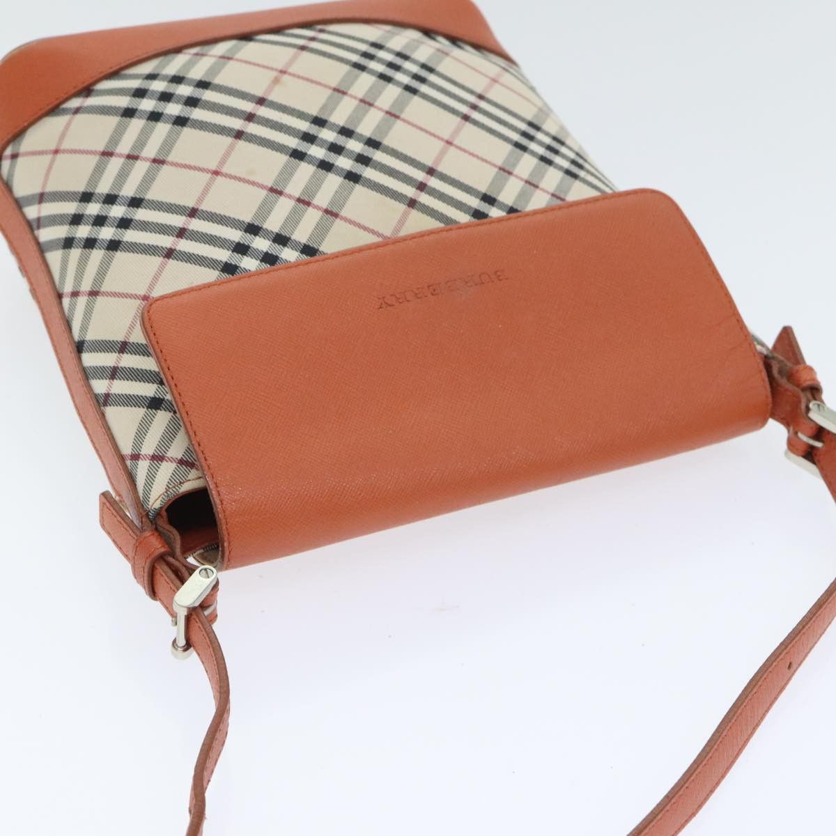 Burberry Nova Check Beige Canvas Shoulder Bag (Pre-Owned) Size ONE SIZE - 15 Thumbnail