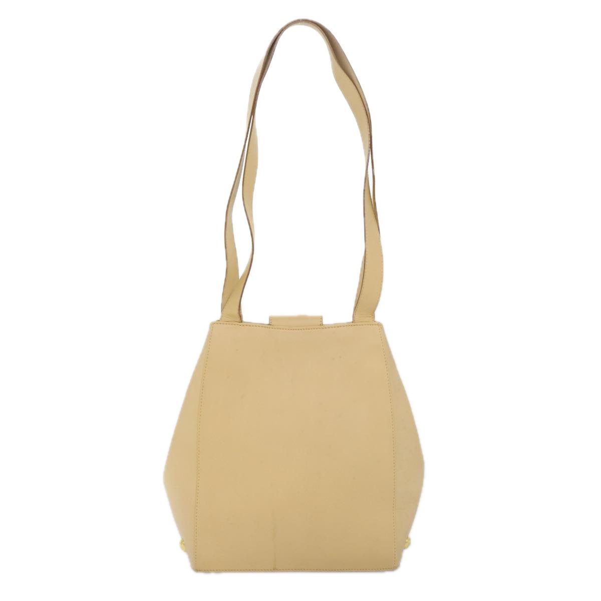 Salvatore Ferragamo Beige Leather Shoulder Bag (Pre-Owned) Size ONE SIZE - 2 Thumbnail