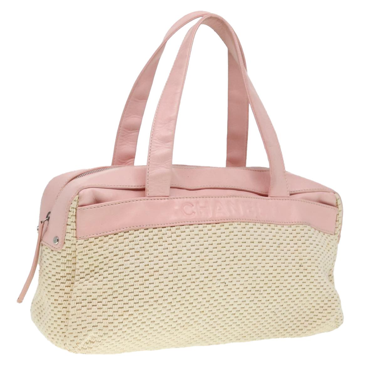 Chanel Beige Cotton Handbag (Pre-Owned) Size ONE SIZE - 13 Thumbnail