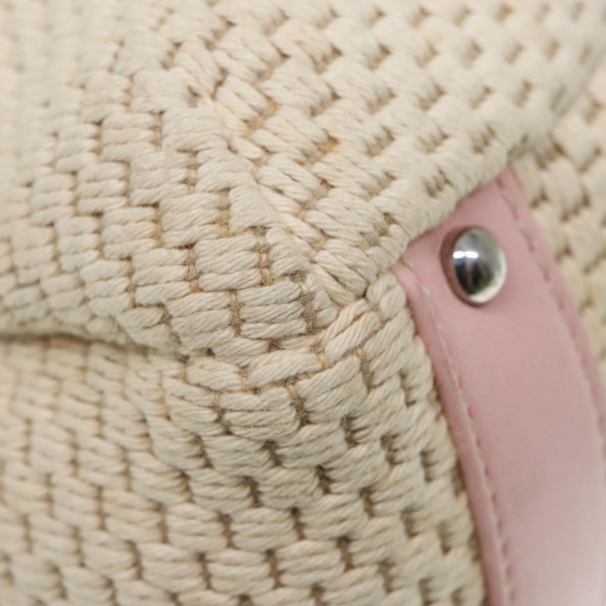 Chanel Beige Cotton Handbag (Pre-Owned) Size ONE SIZE - 17 Thumbnail