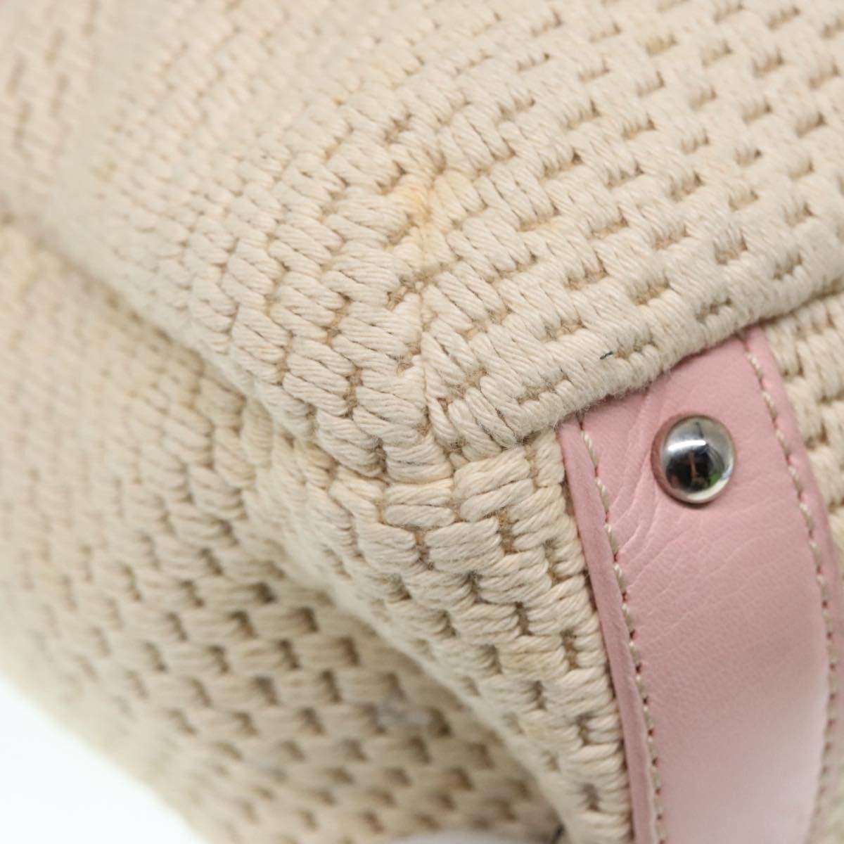 Chanel Beige Cotton Handbag (Pre-Owned) Size ONE SIZE - 19 Thumbnail