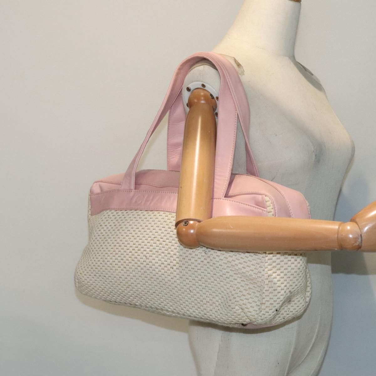 Chanel Beige Cotton Handbag (Pre-Owned) Size ONE SIZE - 11 Thumbnail