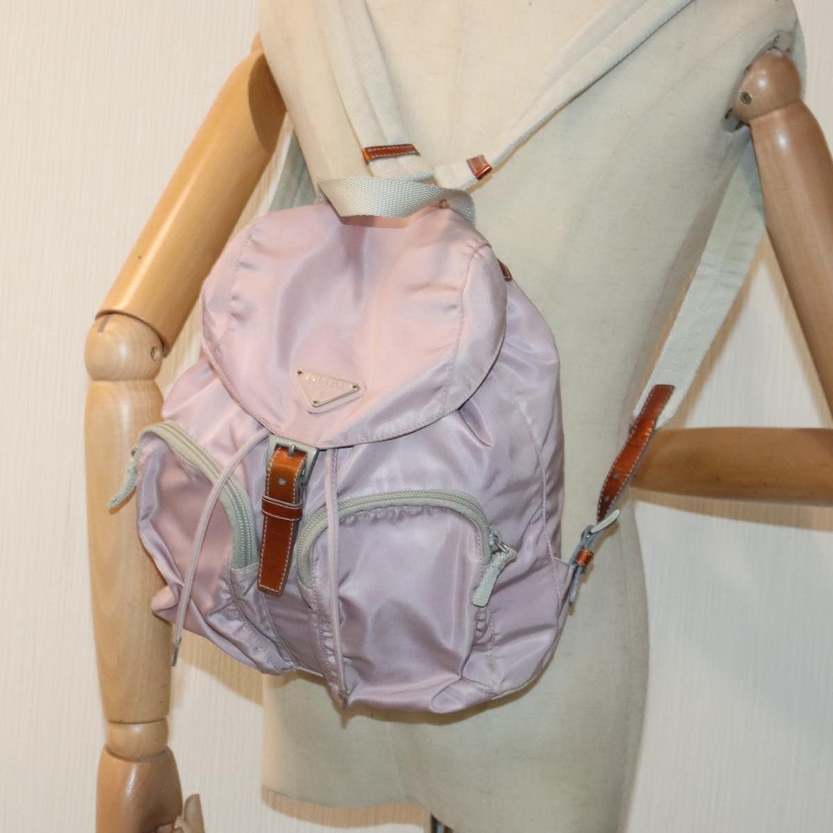 Prada Re-Nylon Pink Synthetic Backpack Bag (Pre-Owned) Size ONE SIZE - 13 Thumbnail