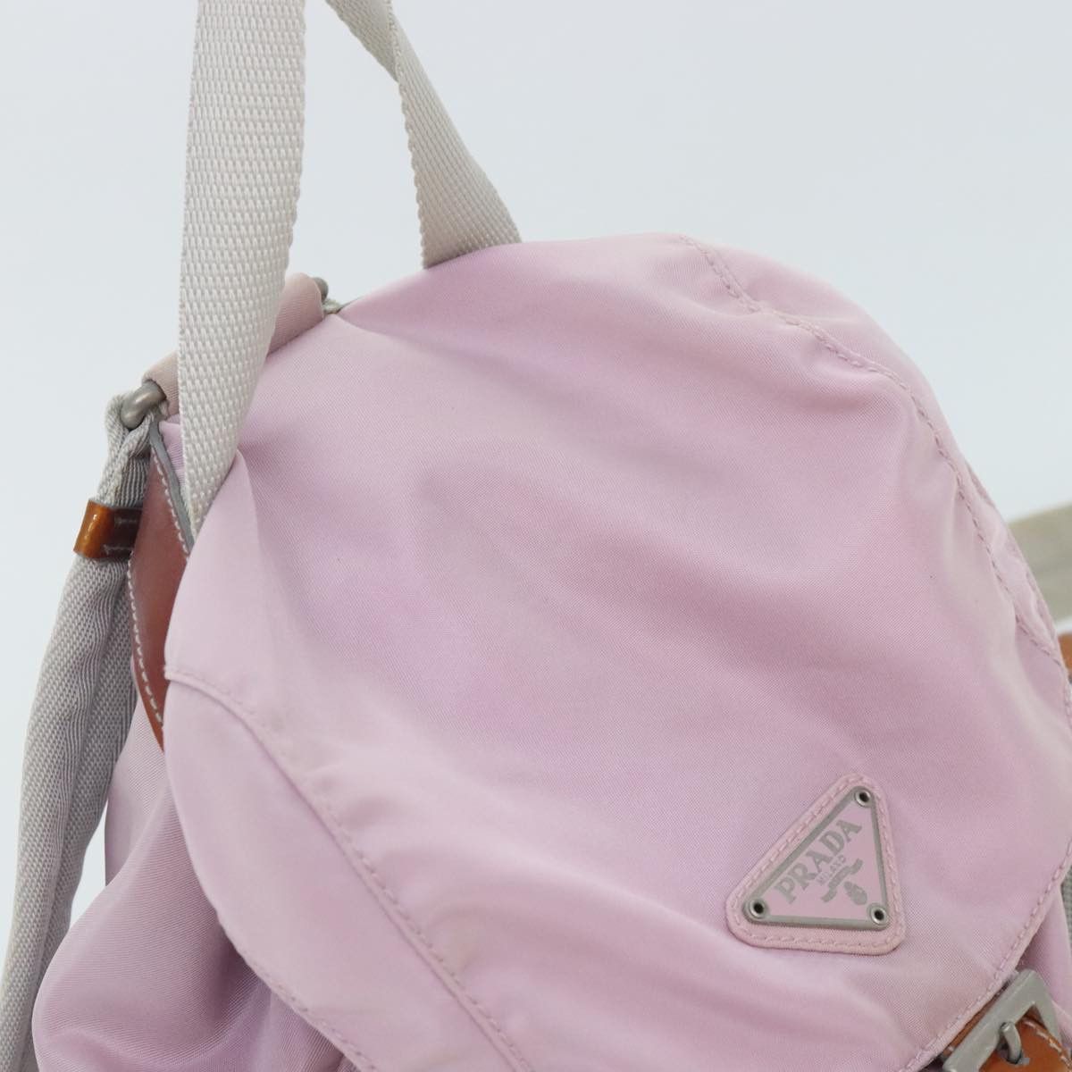 Prada Re-Nylon Pink Synthetic Backpack Bag (Pre-Owned) Size ONE SIZE - 14 Thumbnail