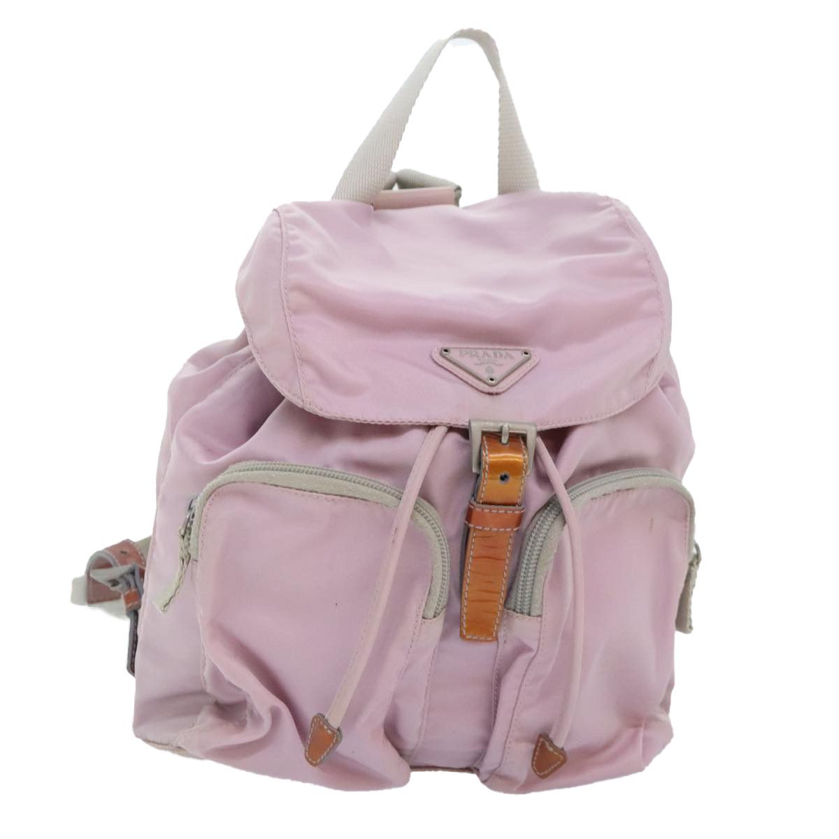 Prada Re-Nylon Pink Synthetic Backpack Bag (Pre-Owned) Size ONE SIZE - 15 Thumbnail