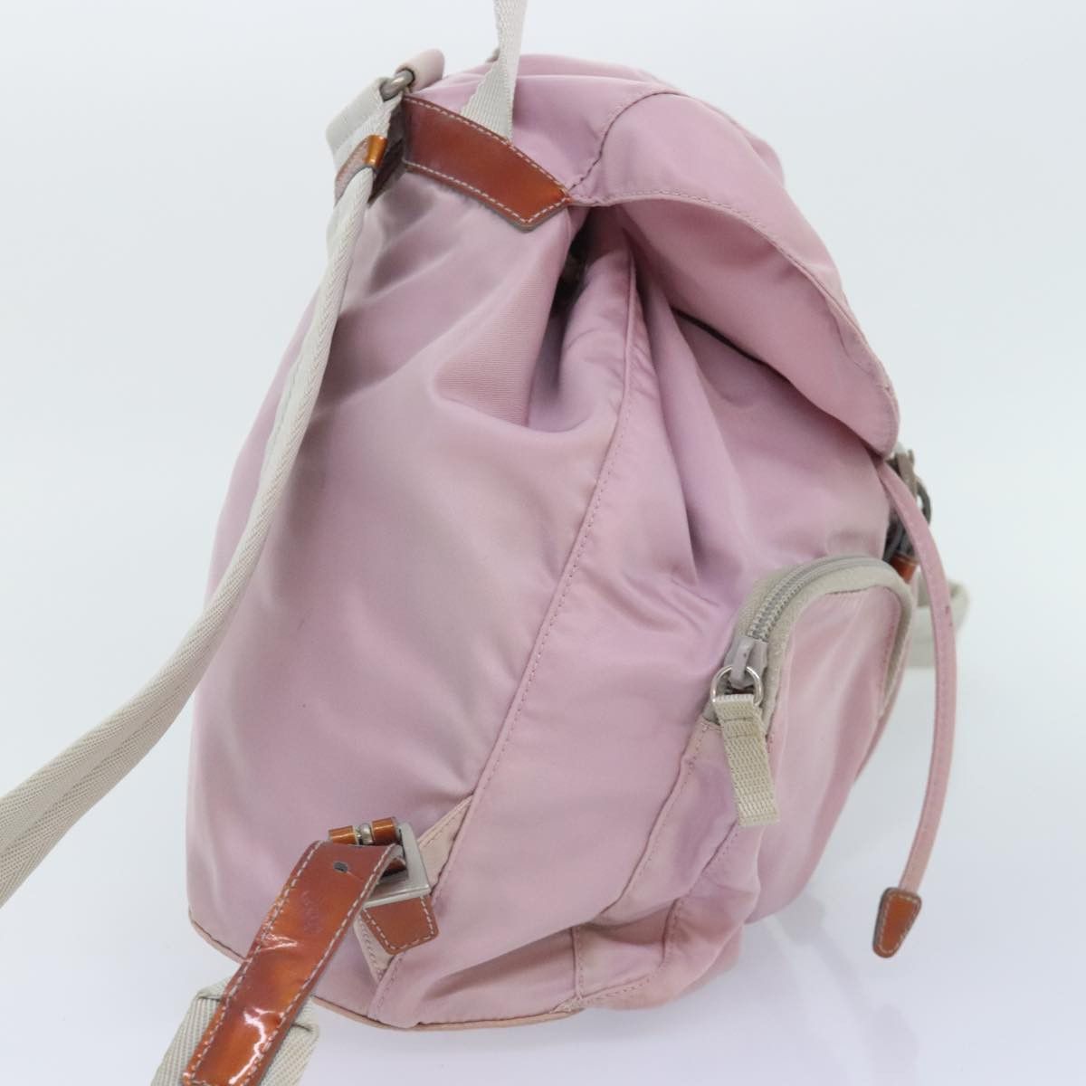 Prada Re-Nylon Pink Synthetic Backpack Bag (Pre-Owned) Size ONE SIZE - 4 Thumbnail
