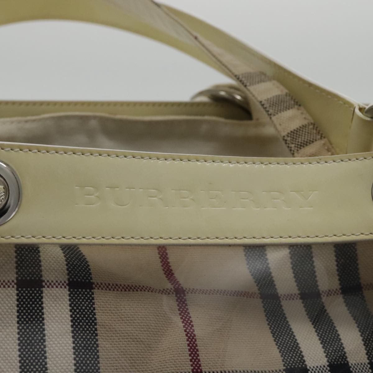 Burberry Nova Check Beige Vinyl Shoulder Bag (Pre-Owned) Size ONE SIZE - 19 Thumbnail