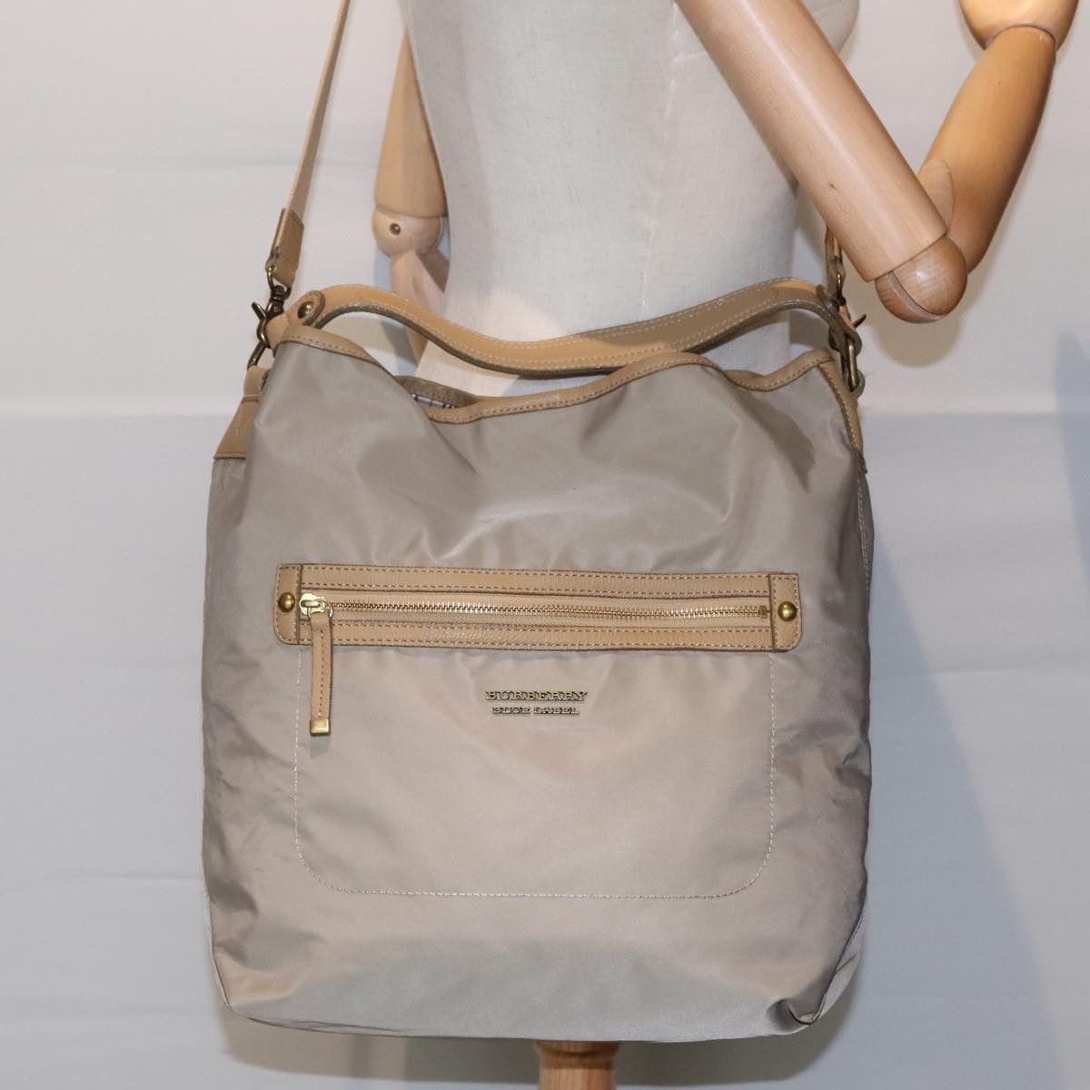 Burberry Blue Label Beige Canvas Shoulder Bag (Pre-Owned) Size ONE SIZE - 15 Thumbnail