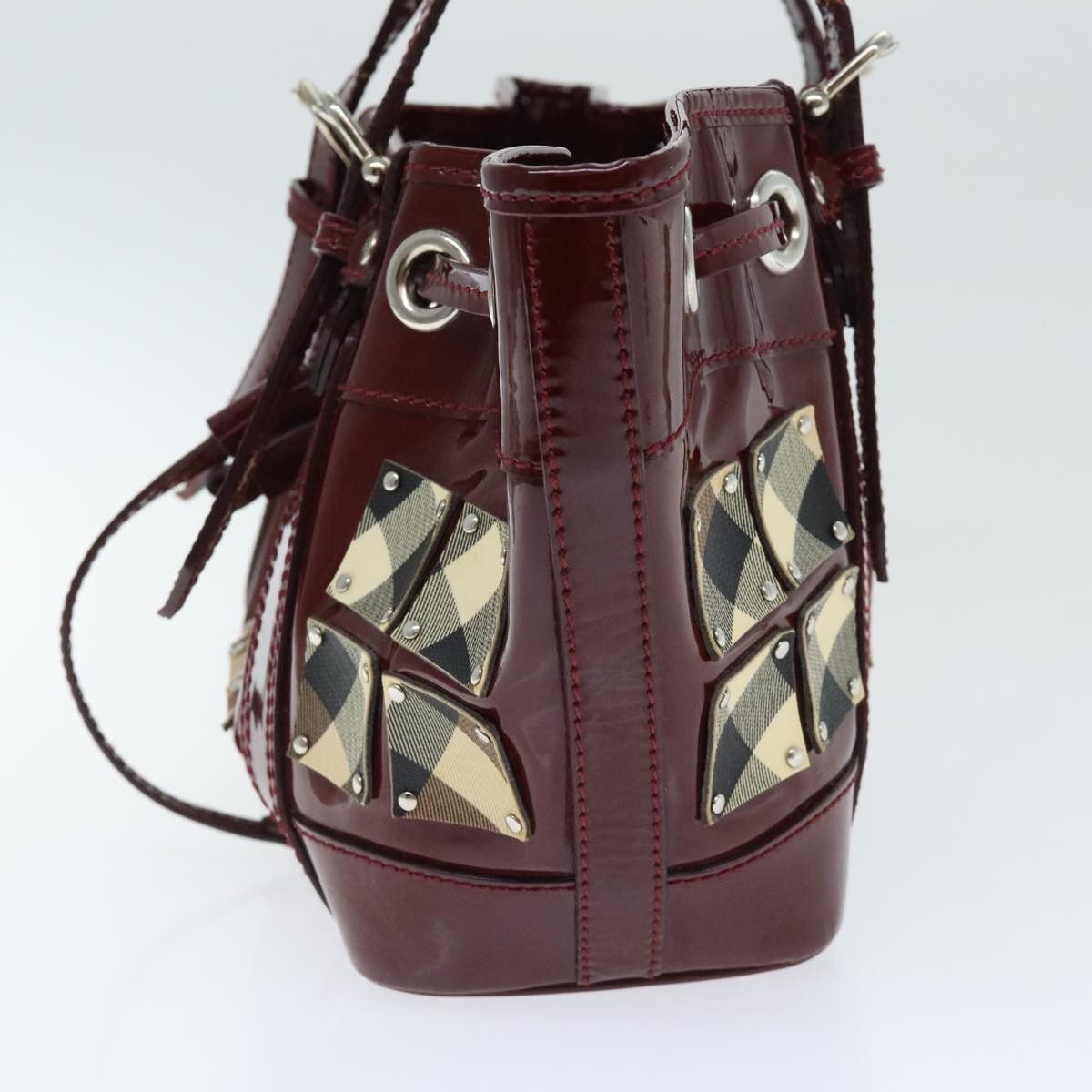 Burberry Red Patent Leather Handbag (Pre-Owned) Size ONE SIZE - 3 Thumbnail