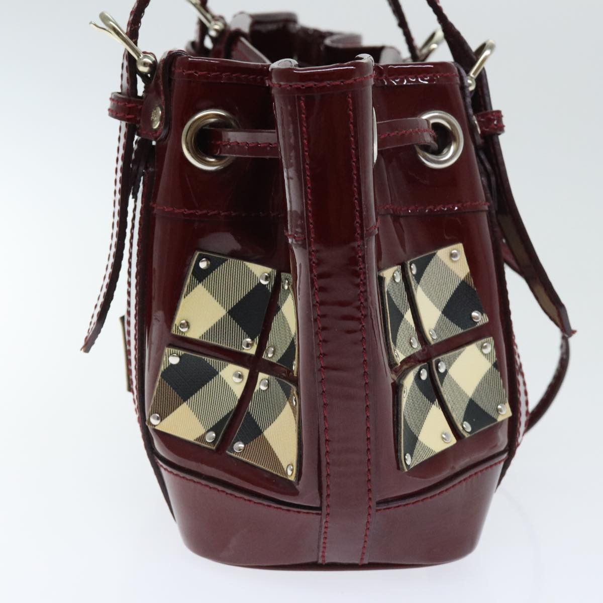 Burberry Red Patent Leather Handbag (Pre-Owned) Size ONE SIZE - 4 Thumbnail