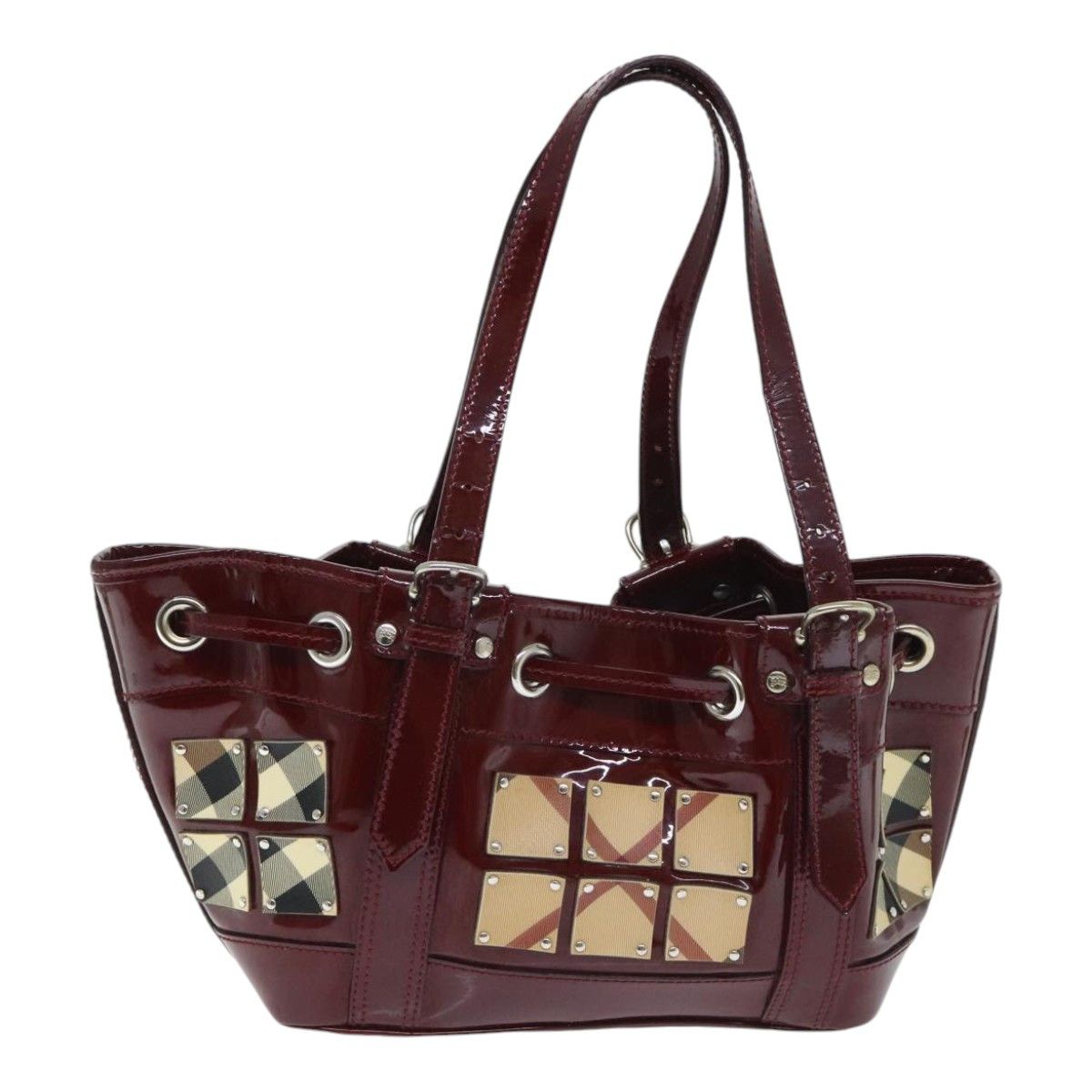 Burberry Red Patent Leather Handbag (Pre-Owned) Size ONE SIZE - 2 Thumbnail