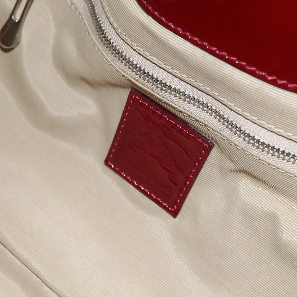 Burberry Red Patent Leather Handbag (Pre-Owned) Size ONE SIZE - 12 Thumbnail