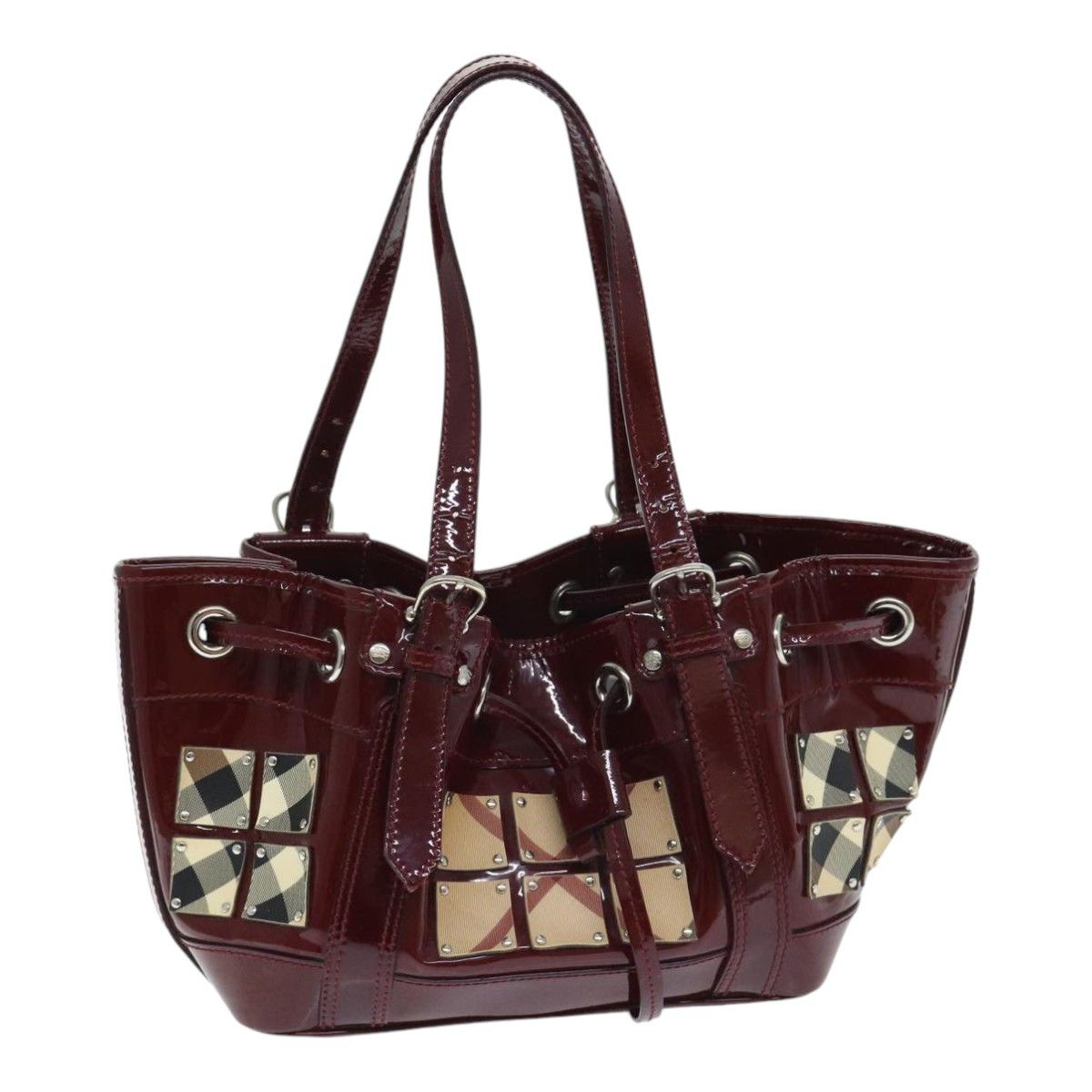Burberry Red Patent Leather Handbag (Pre-Owned) Size ONE SIZE - 15 Thumbnail