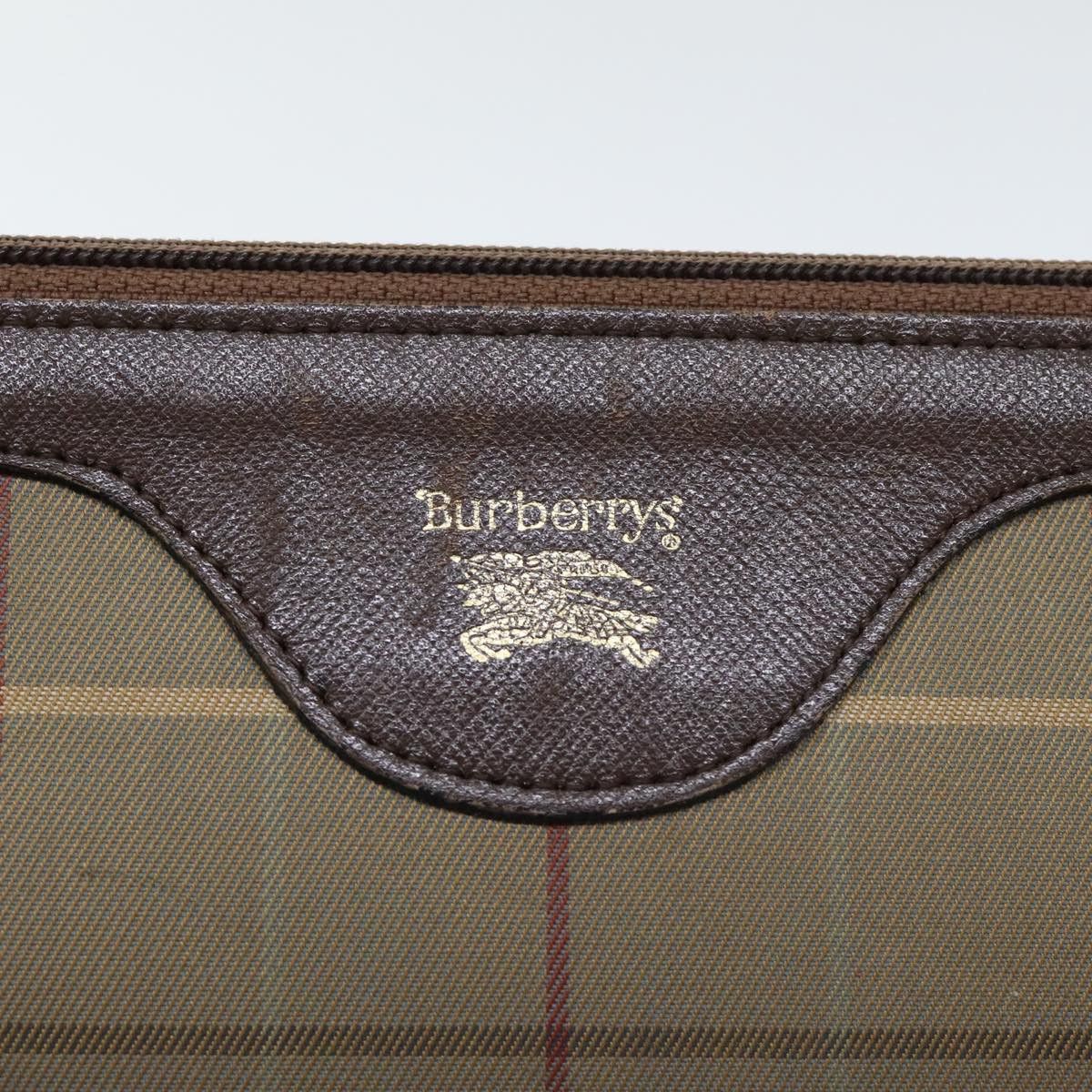 Burberry Nova Check Brown Canvas Clutch Bag (Pre-Owned) Size ONE SIZE - 11 Thumbnail