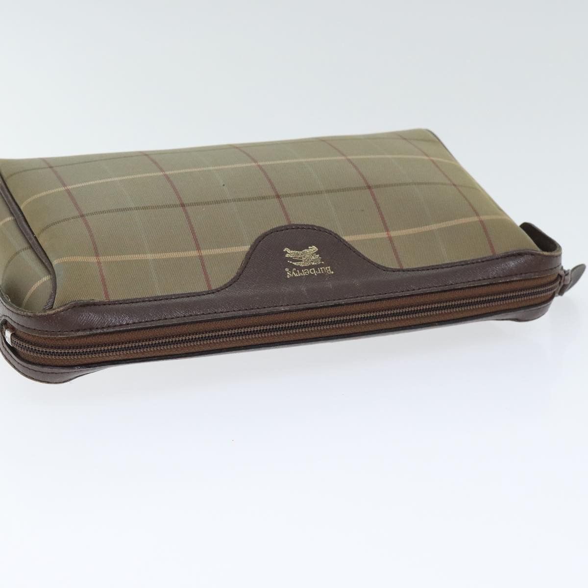 Burberry Nova Check Brown Canvas Clutch Bag (Pre-Owned) Size ONE SIZE - 13 Thumbnail