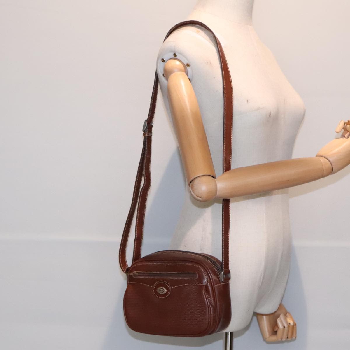 Gucci Double G Brown Leather Shoulder Bag (Pre-Owned) Size ONE SIZE - 11 Thumbnail