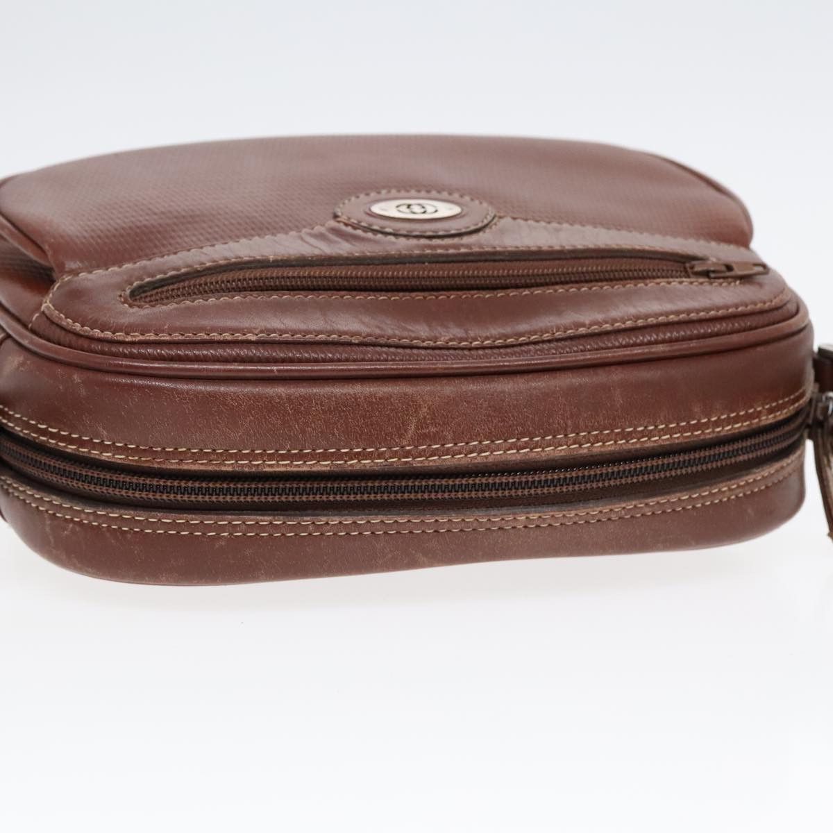 Gucci Double G Brown Leather Shoulder Bag (Pre-Owned) Size ONE SIZE - 14 Thumbnail