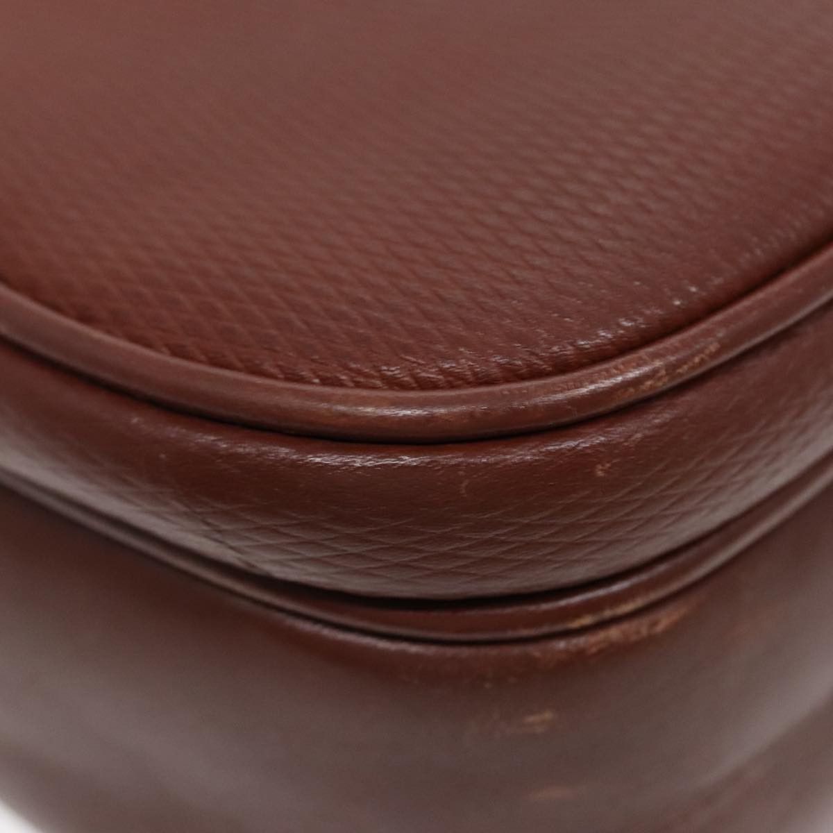Gucci Double G Brown Leather Shoulder Bag (Pre-Owned) Size ONE SIZE - 17 Thumbnail