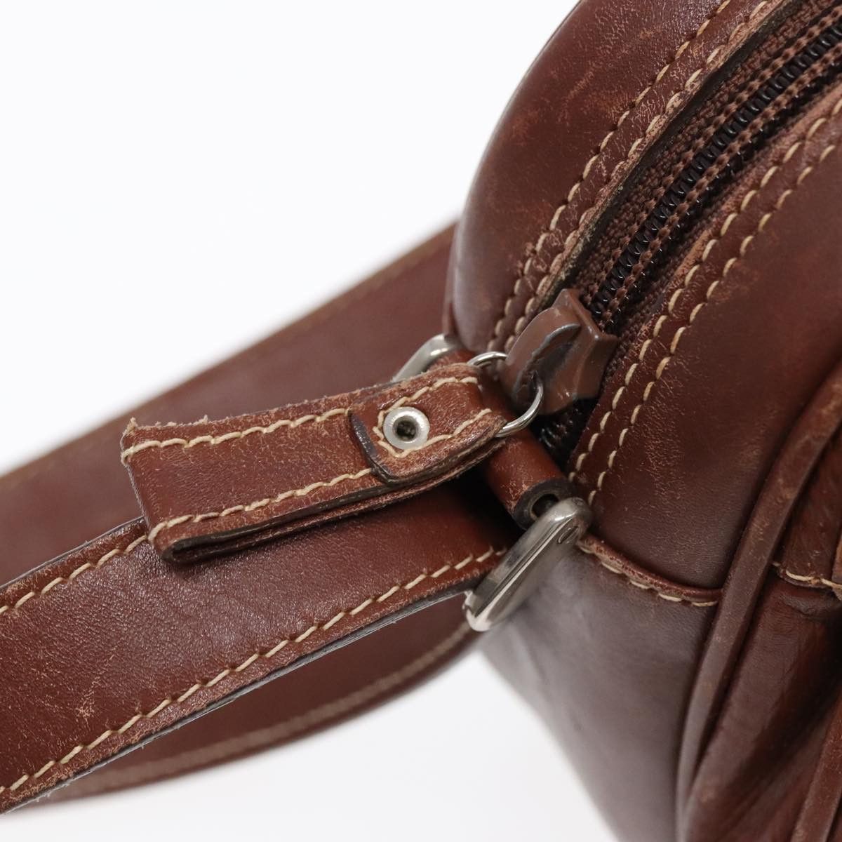 Gucci Double G Brown Leather Shoulder Bag (Pre-Owned) Size ONE SIZE - 6 Thumbnail