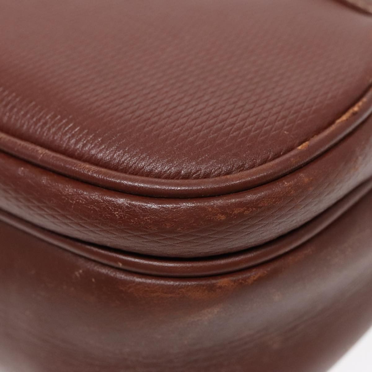 Gucci Double G Brown Leather Shoulder Bag (Pre-Owned) Size ONE SIZE - 16 Thumbnail