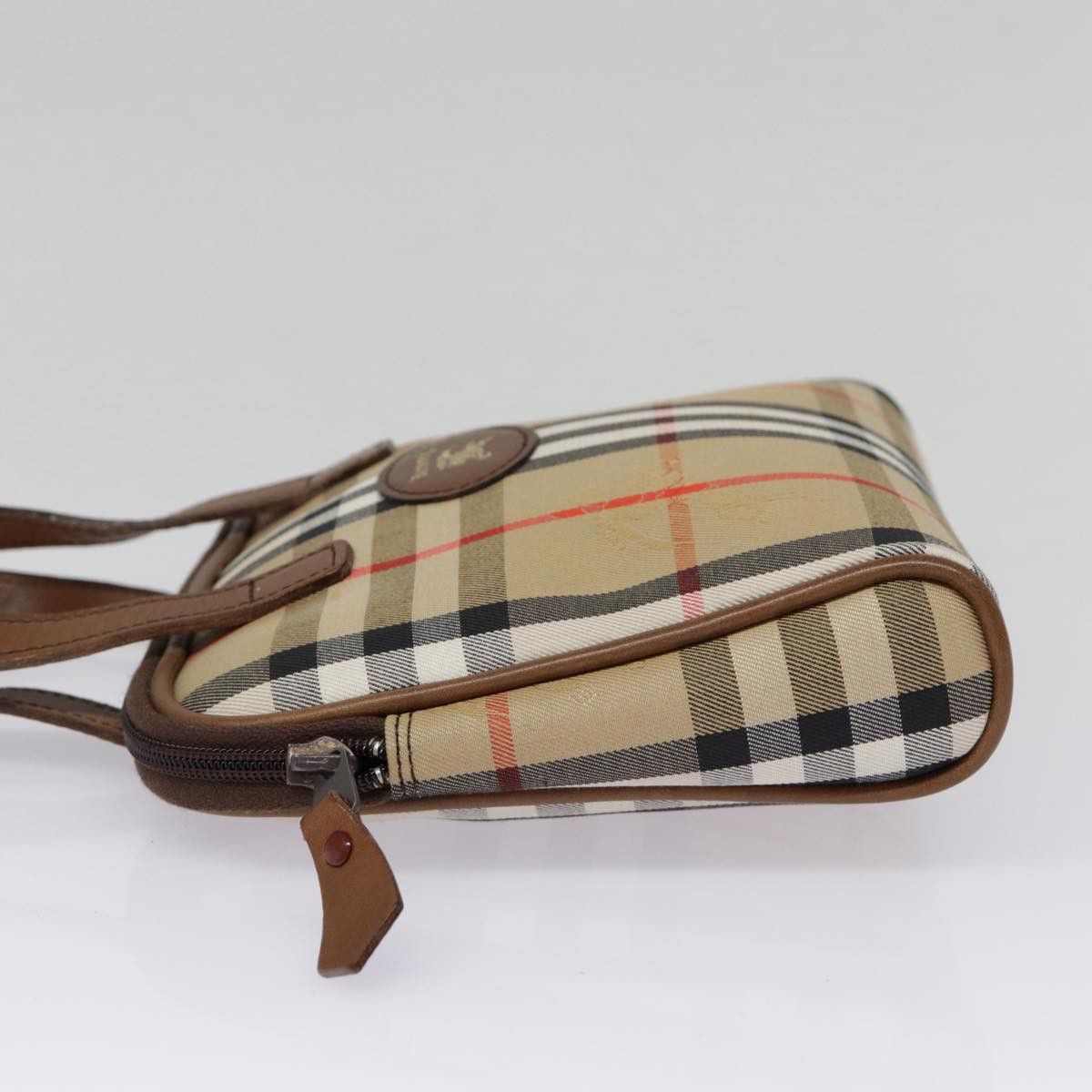 Burberry Nova Check Beige Canvas Handbag (Pre-Owned) Size ONE SIZE - 3 Thumbnail
