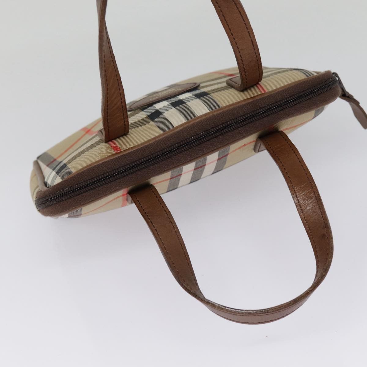 Burberry Nova Check Beige Canvas Handbag (Pre-Owned) Size ONE SIZE - 14 Thumbnail