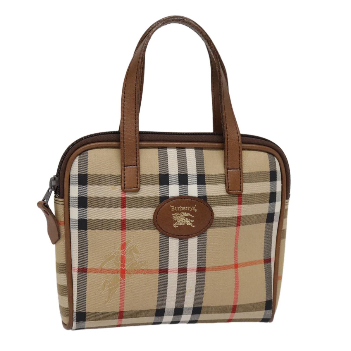 Burberry Nova Check Beige Canvas Handbag (Pre-Owned) Size ONE SIZE - 12 Thumbnail