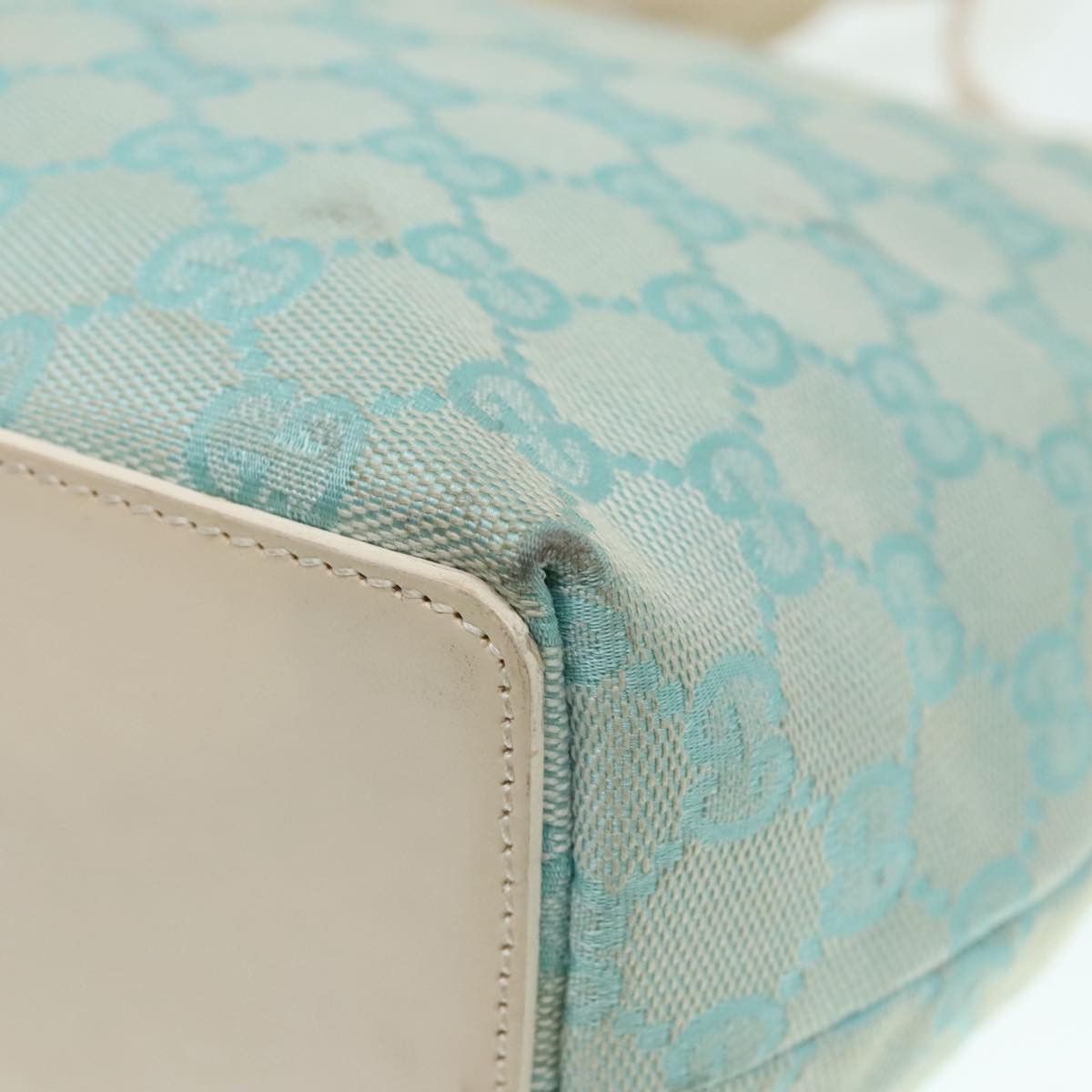 Gucci Blue Canvas Tote Bag (Pre-Owned) Size ONE SIZE - 9 Thumbnail