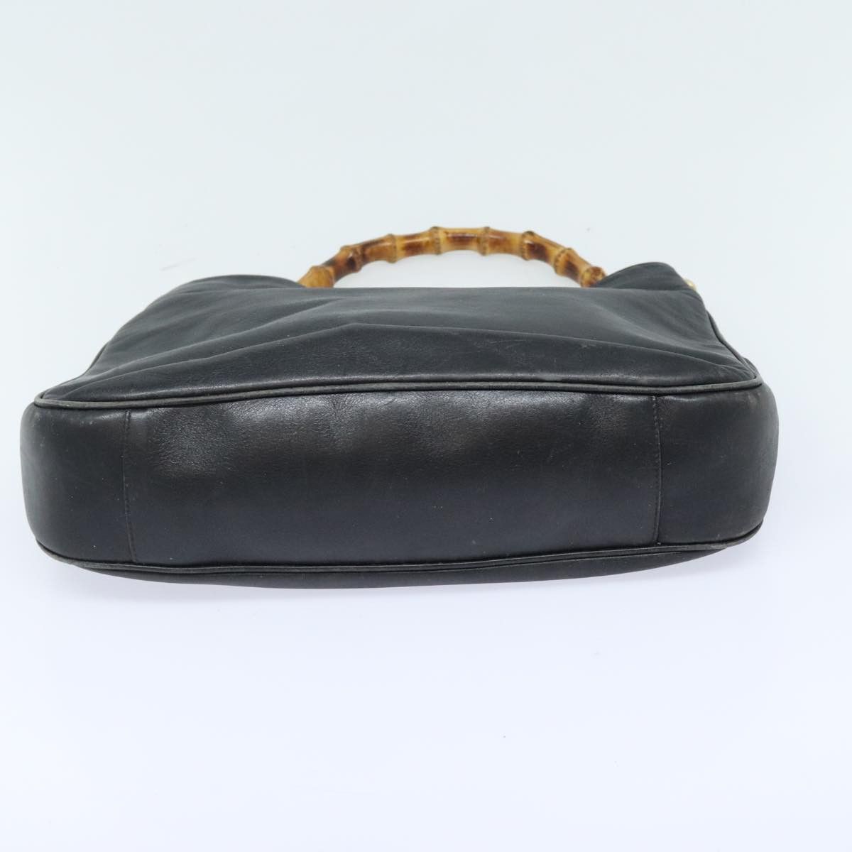 Gucci Bamboo Black Leather Handbag (Pre-Owned) Size ONE SIZE - 6 Thumbnail