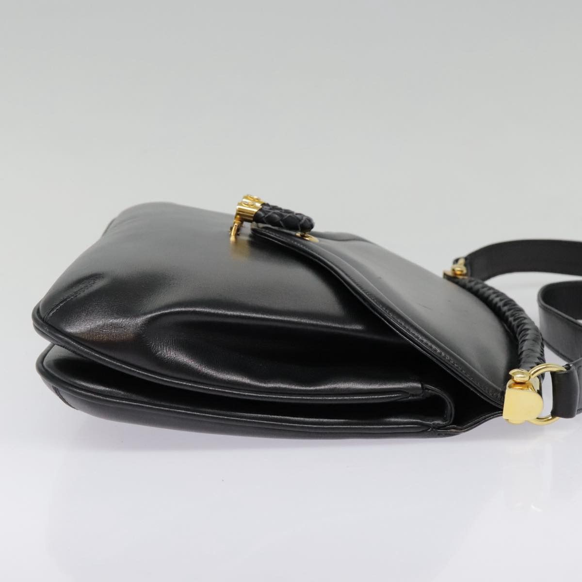 Gucci Horsebit Black Leather Shoulder Bag (Pre-Owned) Size ONE SIZE - 15 Thumbnail