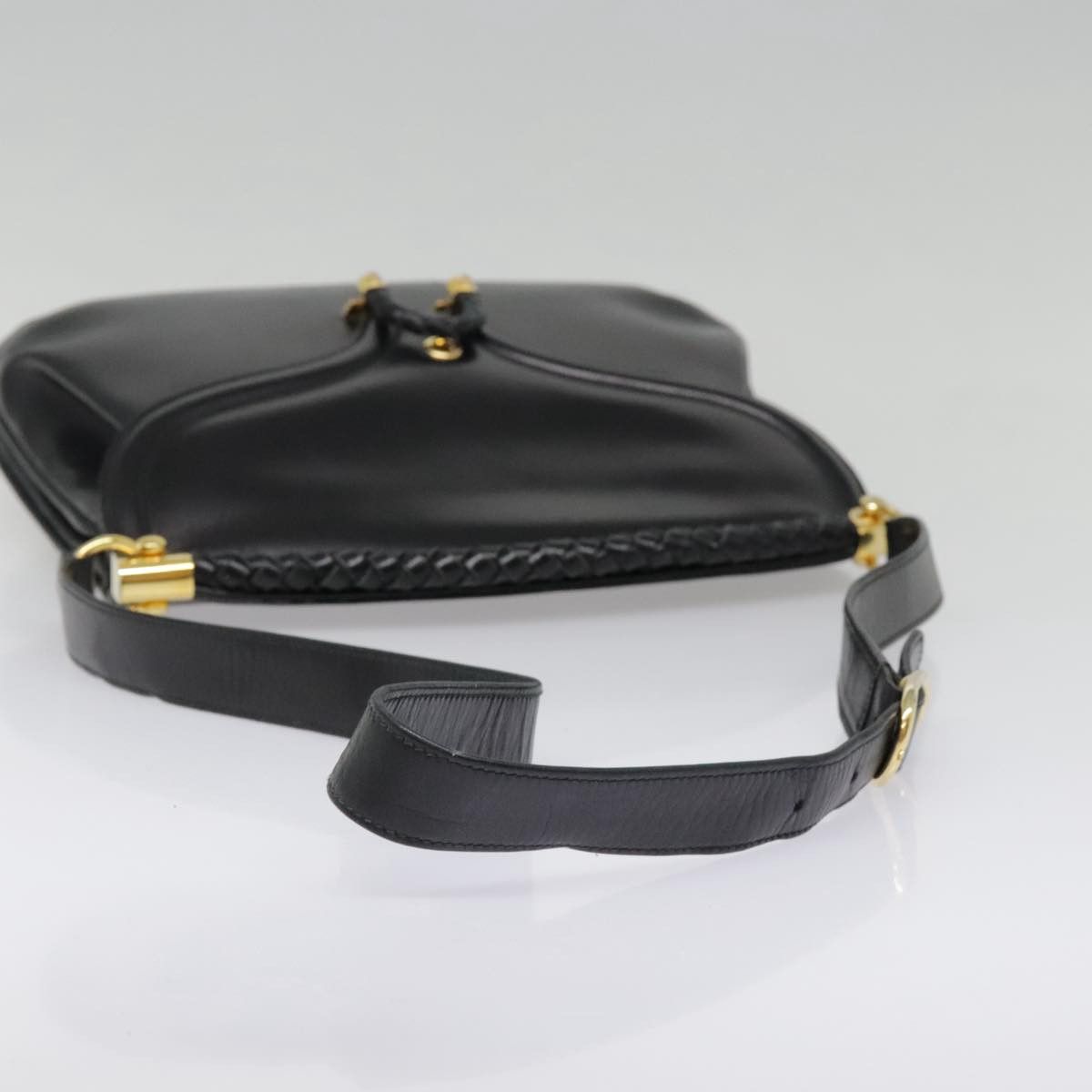 Gucci Horsebit Black Leather Shoulder Bag (Pre-Owned) Size ONE SIZE - 4 Thumbnail