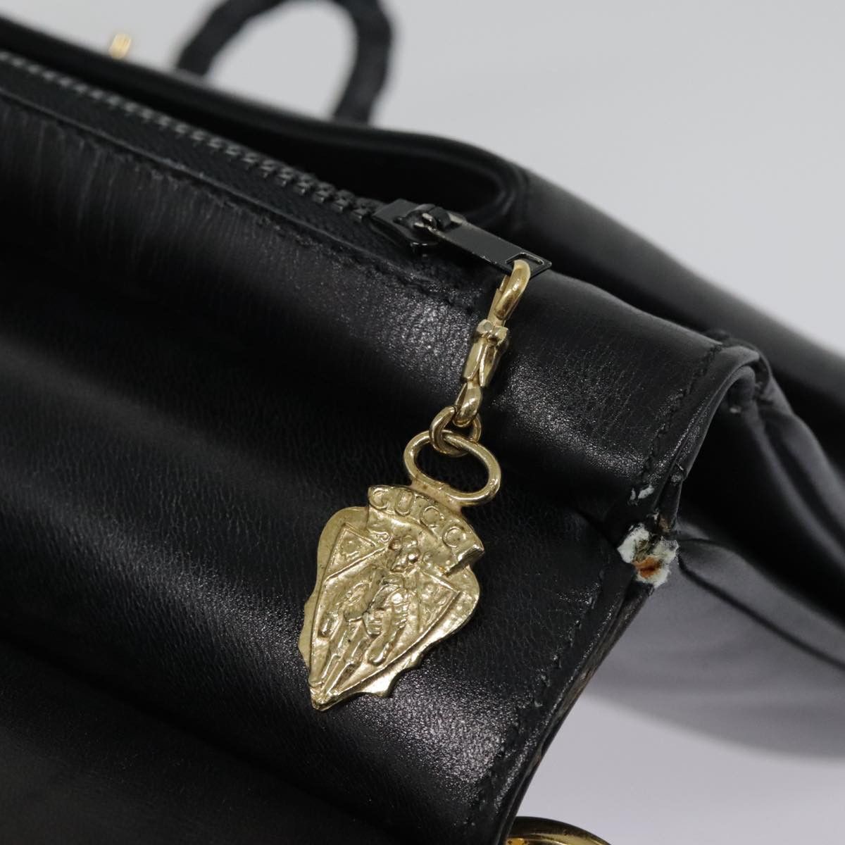 Gucci Horsebit Black Leather Shoulder Bag (Pre-Owned) Size ONE SIZE - 6 Thumbnail