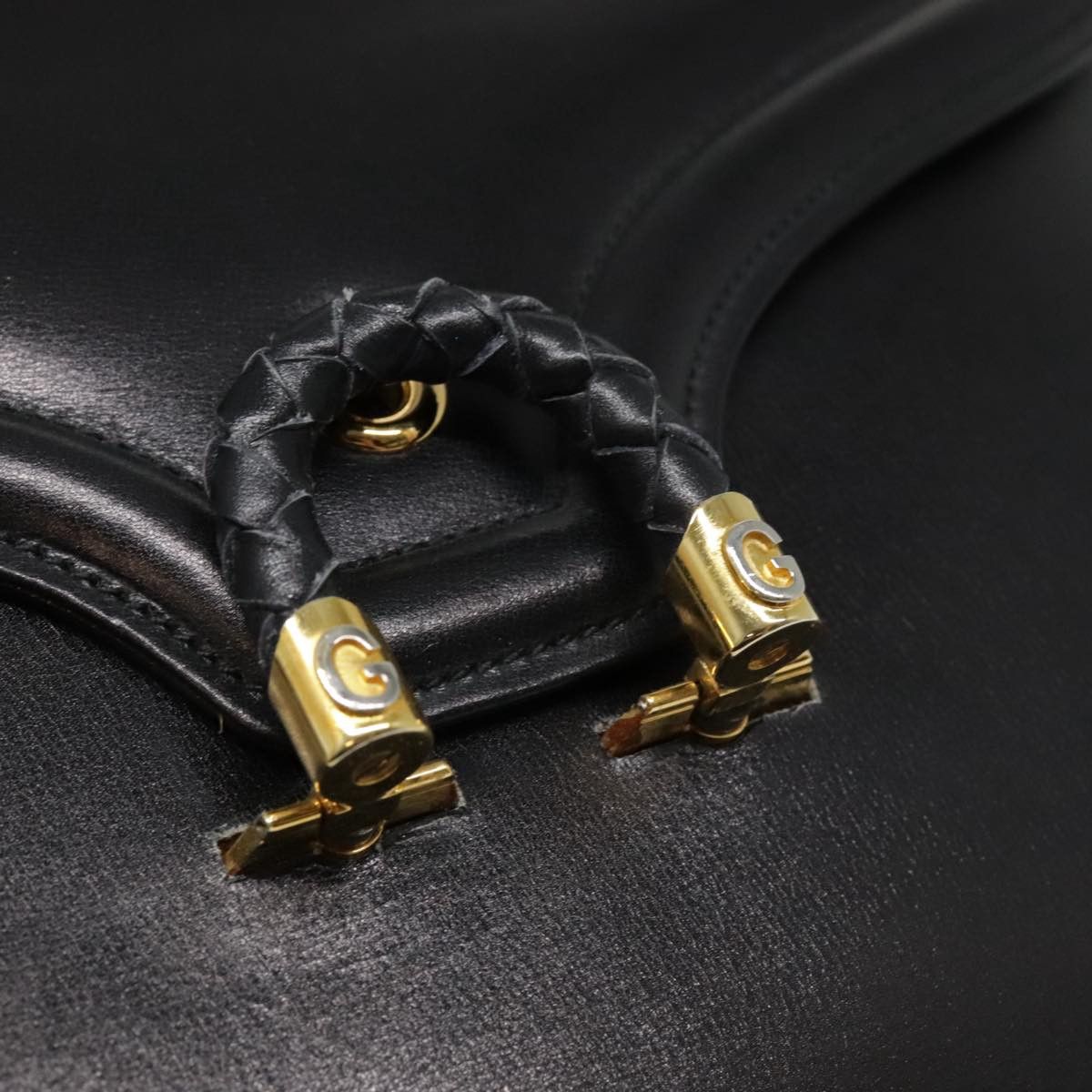 Gucci Horsebit Black Leather Shoulder Bag (Pre-Owned) Size ONE SIZE - 12 Thumbnail