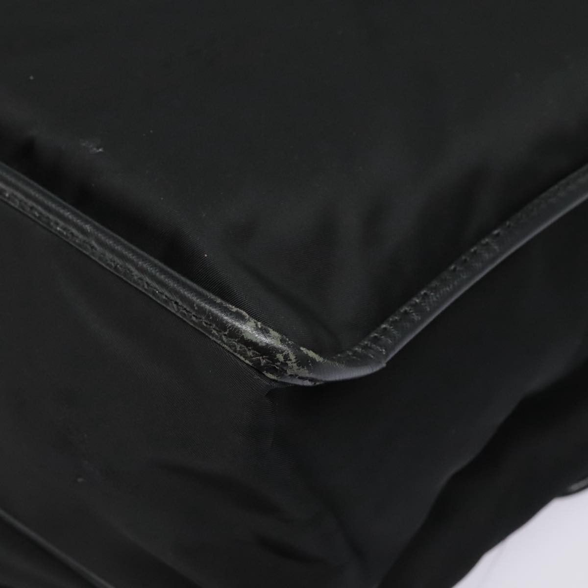 Prada Triangle Logo Black Synthetic Shoulder Bag (Pre-Owned) Size ONE SIZE - 9 Thumbnail