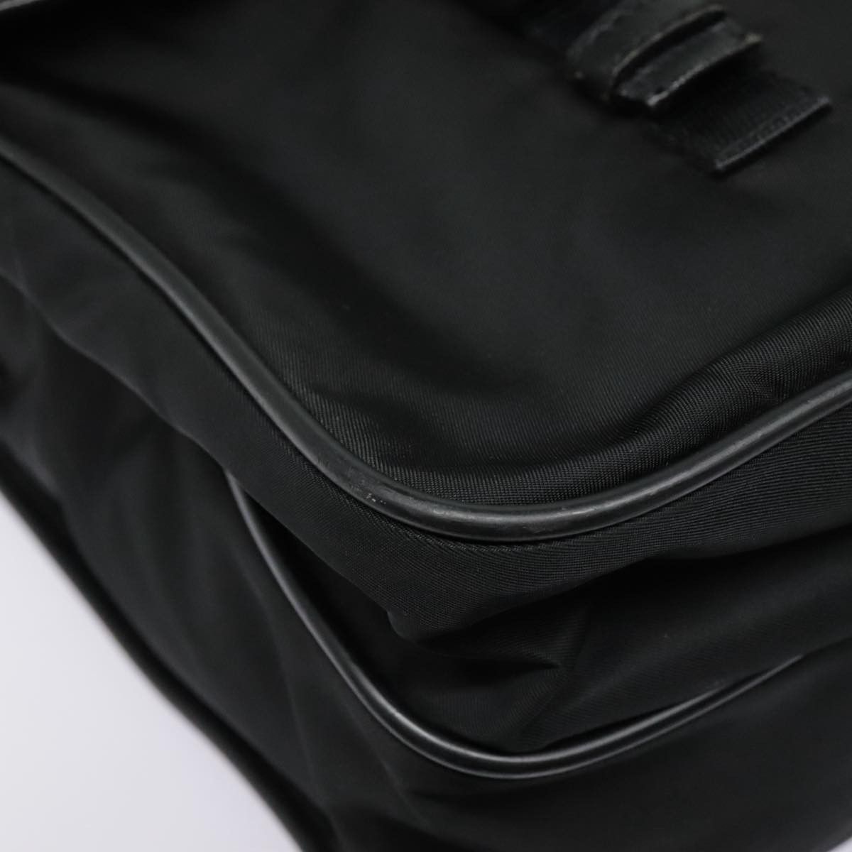 Prada Triangle Logo Black Synthetic Shoulder Bag (Pre-Owned) Size ONE SIZE - 6 Thumbnail
