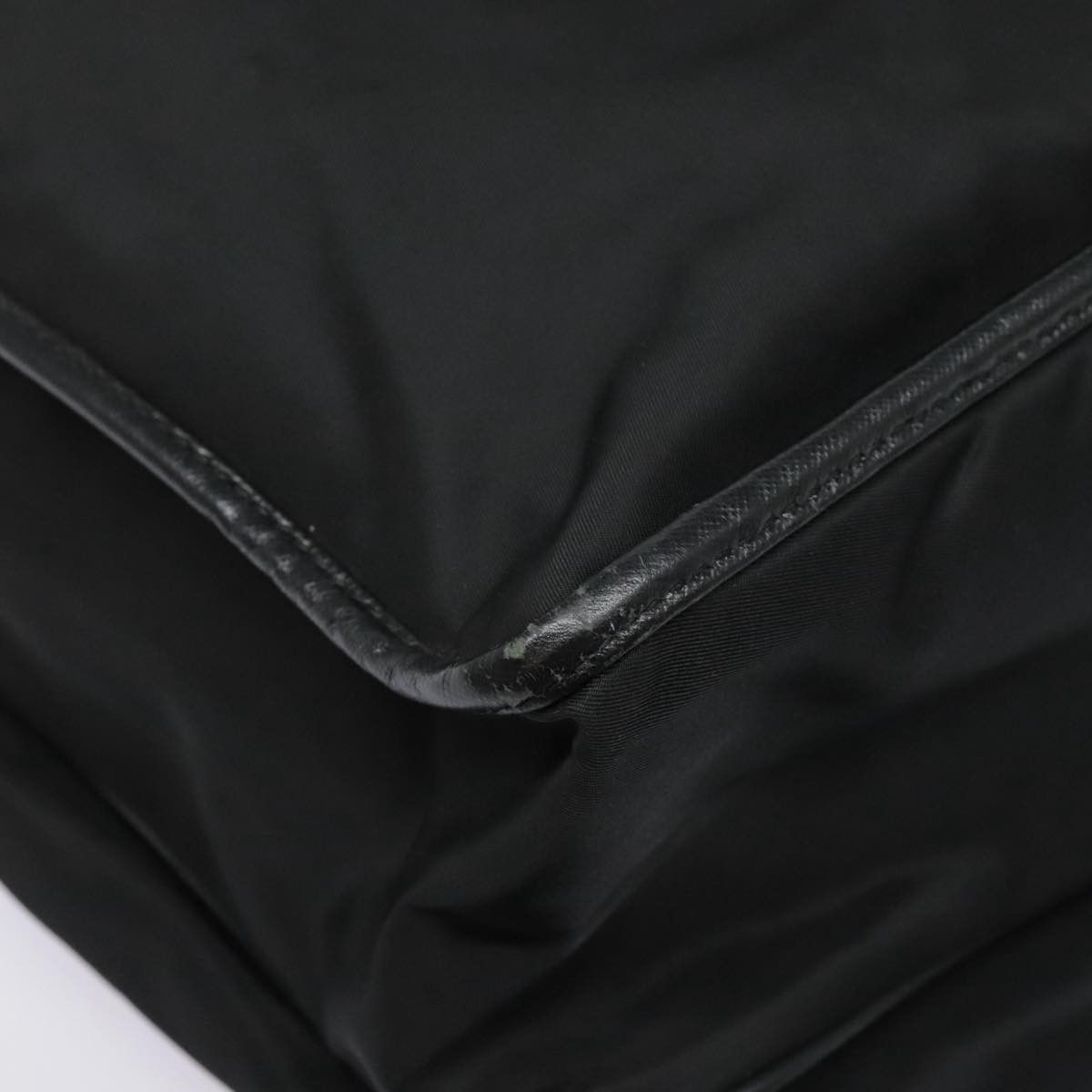 Prada Triangle Logo Black Synthetic Shoulder Bag (Pre-Owned) Size ONE SIZE - 8 Thumbnail