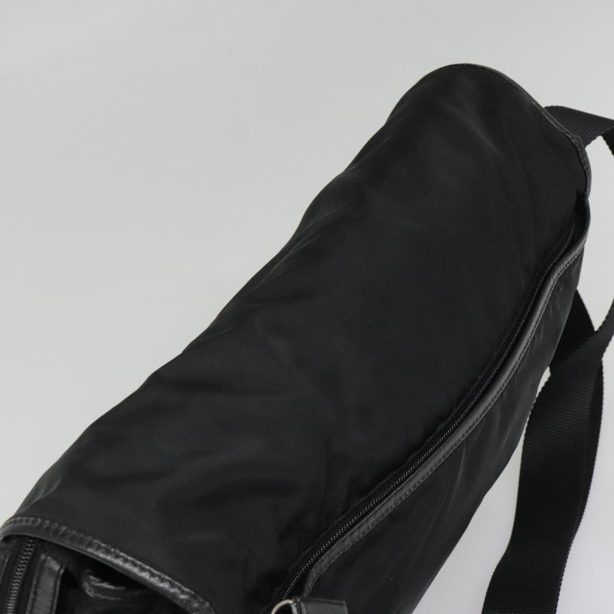 Prada Triangle Logo Black Synthetic Shoulder Bag (Pre-Owned) Size ONE SIZE - 16 Thumbnail