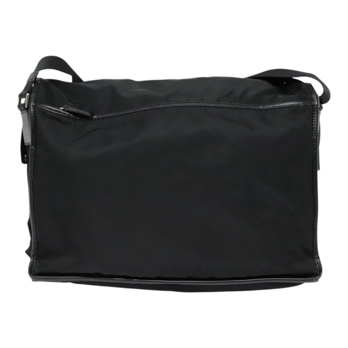 Prada Triangle Logo Black Synthetic Shoulder Bag (Pre-Owned) Size ONE SIZE - 2 Thumbnail