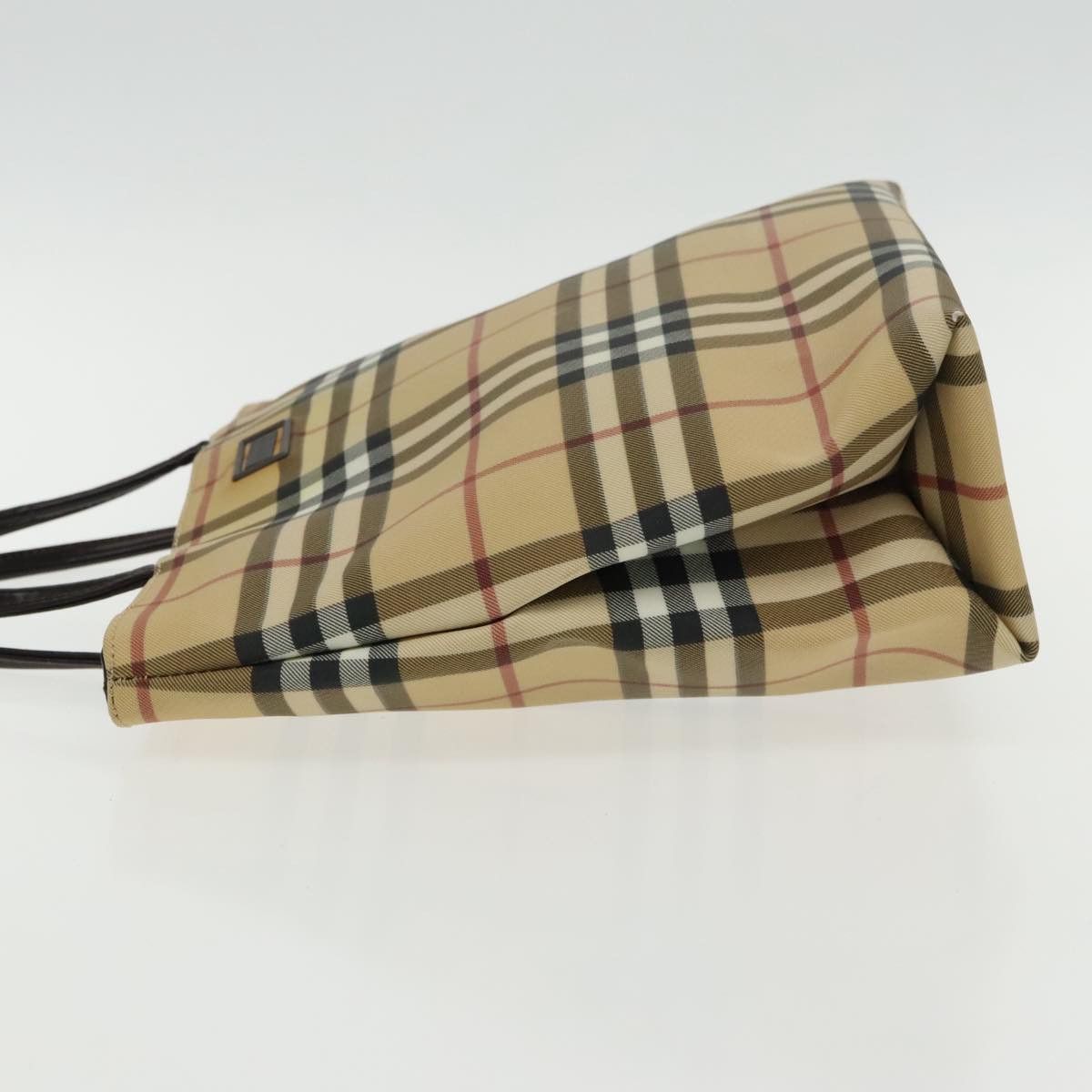 Burberry Nova Check Beige Canvas Handbag (Pre-Owned) Size ONE SIZE - 4 Thumbnail