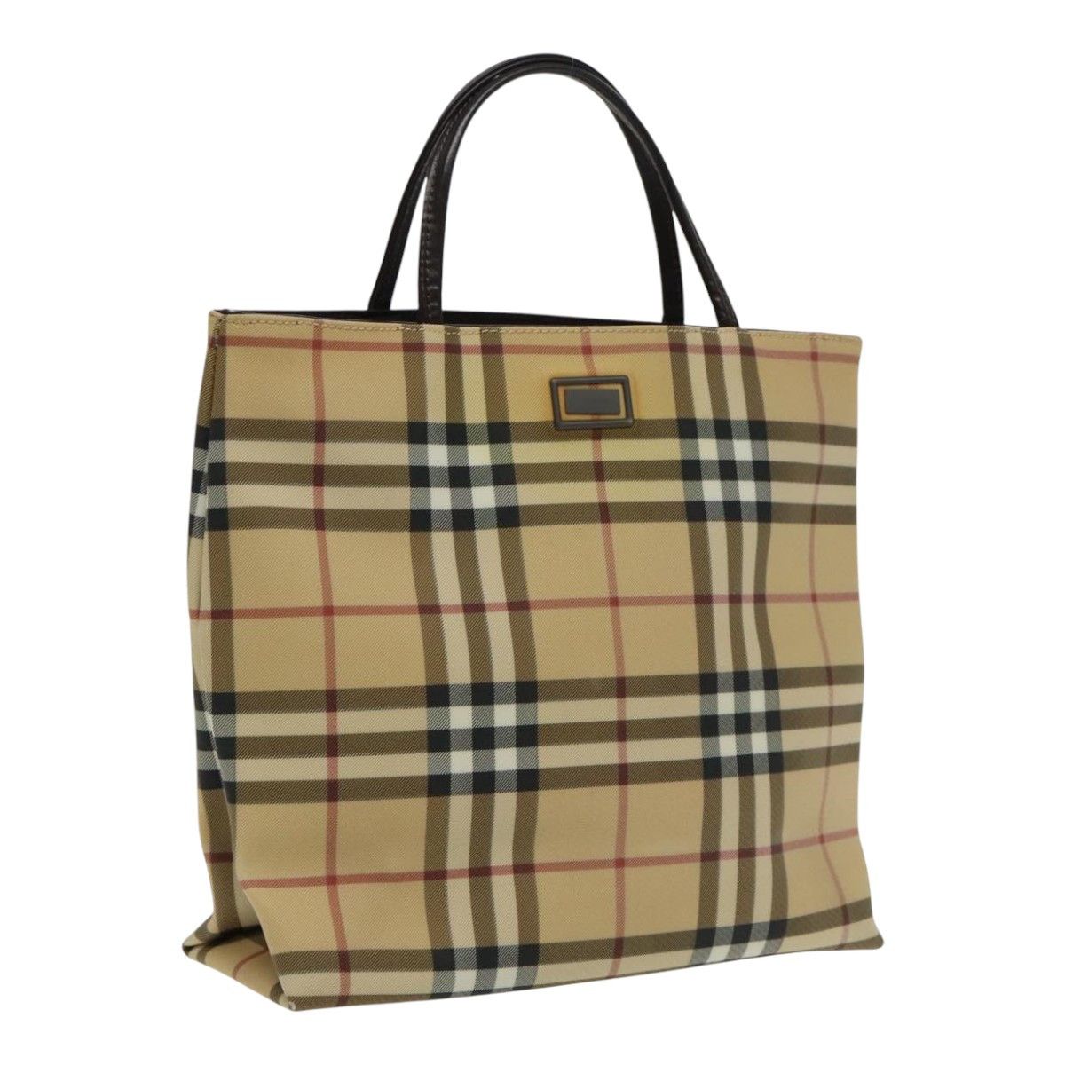 Burberry Nova Check Beige Canvas Handbag (Pre-Owned) Size ONE SIZE - 16 Thumbnail