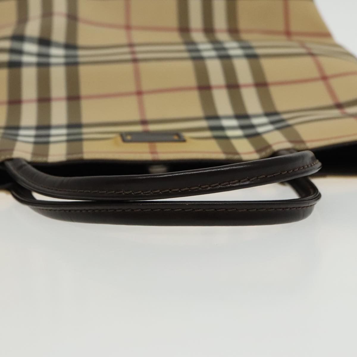 Burberry Nova Check Beige Canvas Handbag (Pre-Owned) Size ONE SIZE - 5 Thumbnail