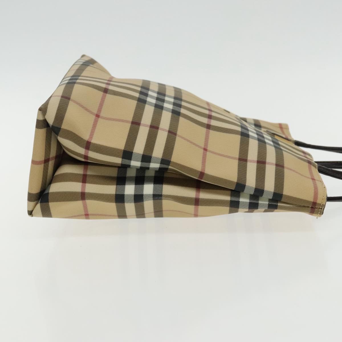 Burberry Nova Check Beige Canvas Handbag (Pre-Owned) Size ONE SIZE - 3 Thumbnail