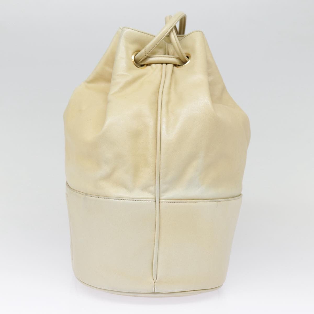 Chanel Logo Cc Beige Leather Shoulder Bag (Pre-Owned) Size ONE SIZE - 14 Thumbnail