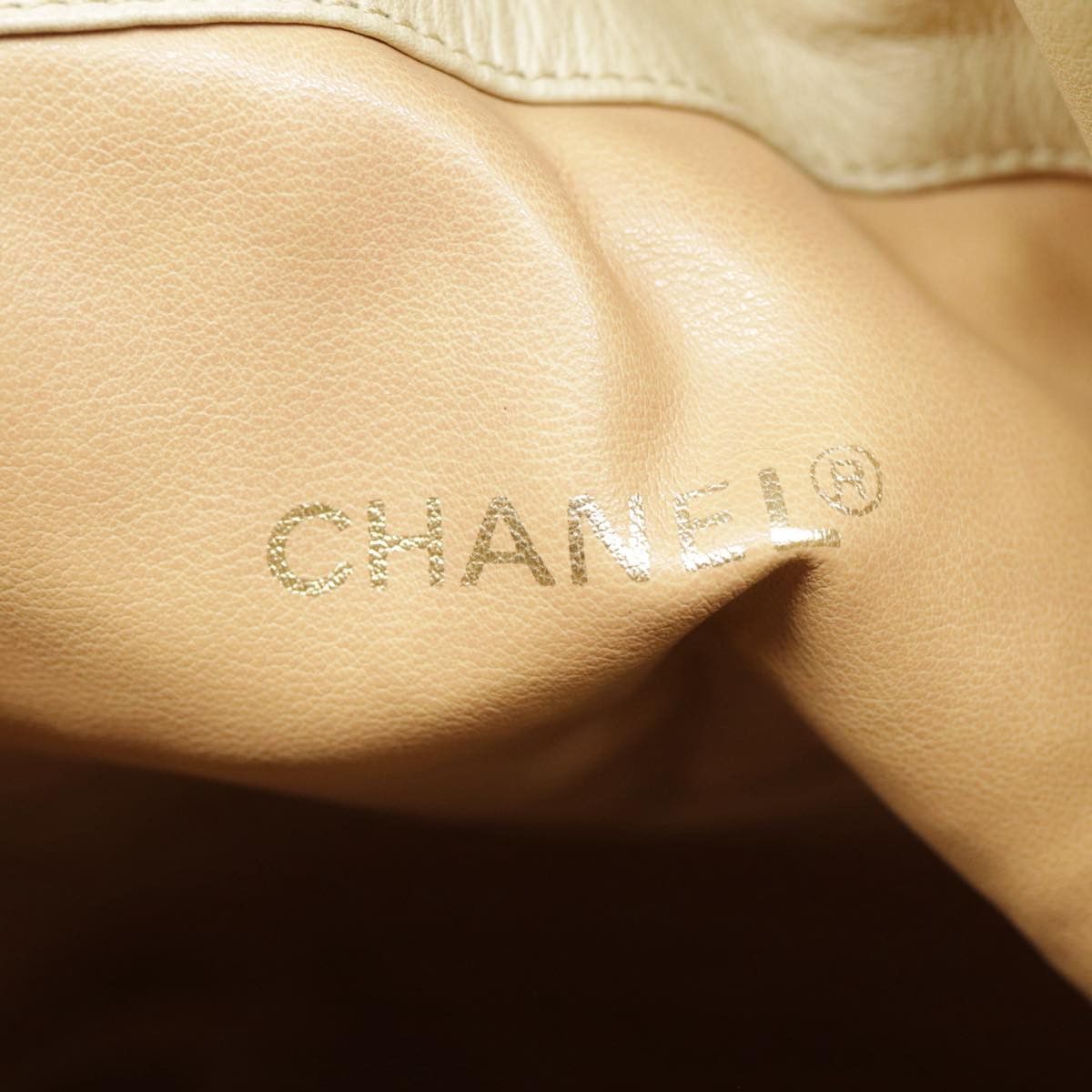 Chanel Logo Cc Beige Leather Shoulder Bag (Pre-Owned) Size ONE SIZE - 8 Thumbnail