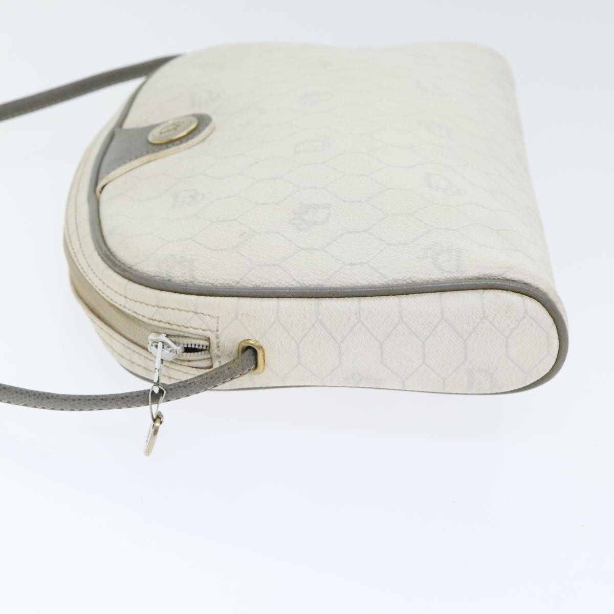 Dior White Canvas Shoulder Bag (Pre-Owned) Size ONE SIZE - 4 Thumbnail