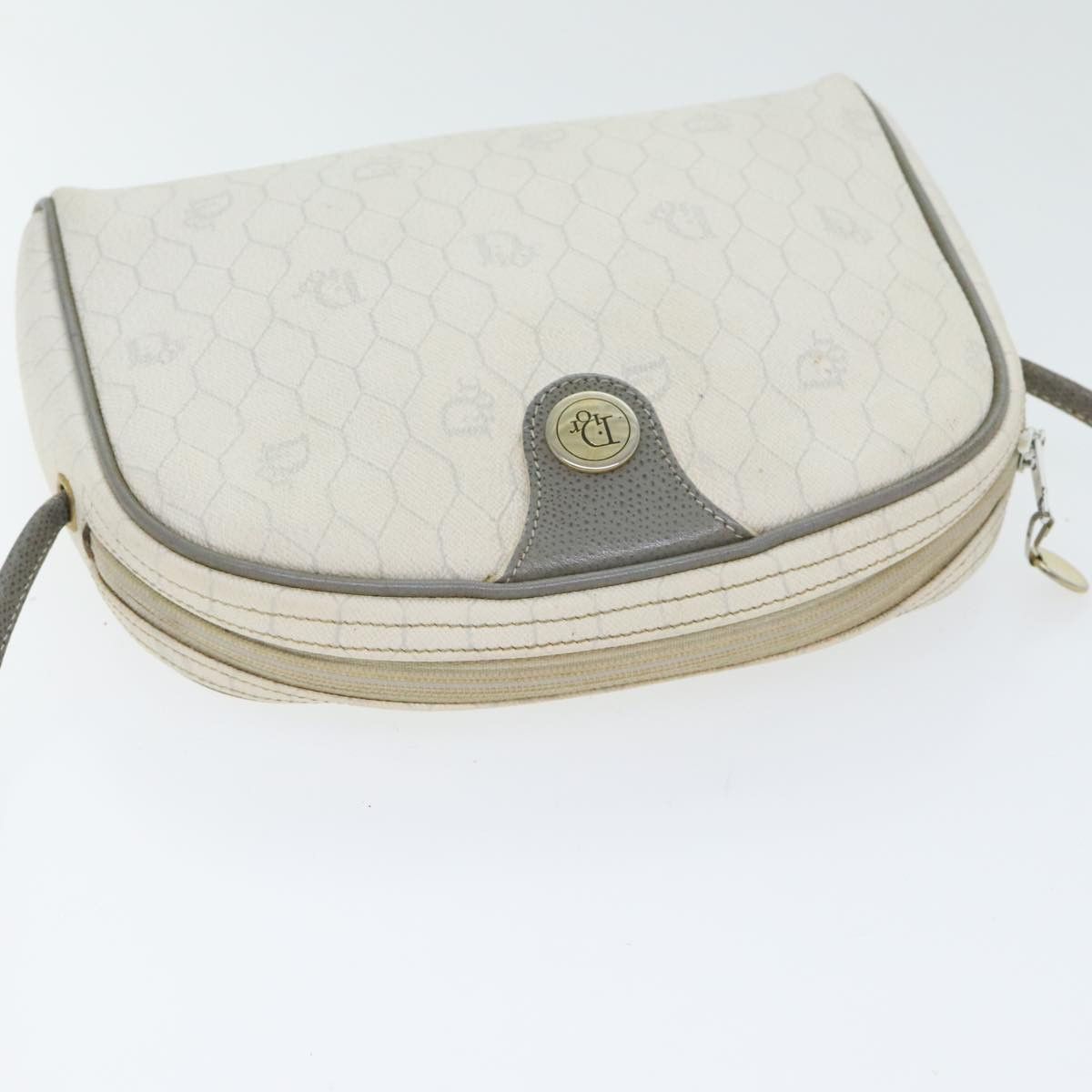 Dior White Canvas Shoulder Bag (Pre-Owned) Size ONE SIZE - 10 Thumbnail